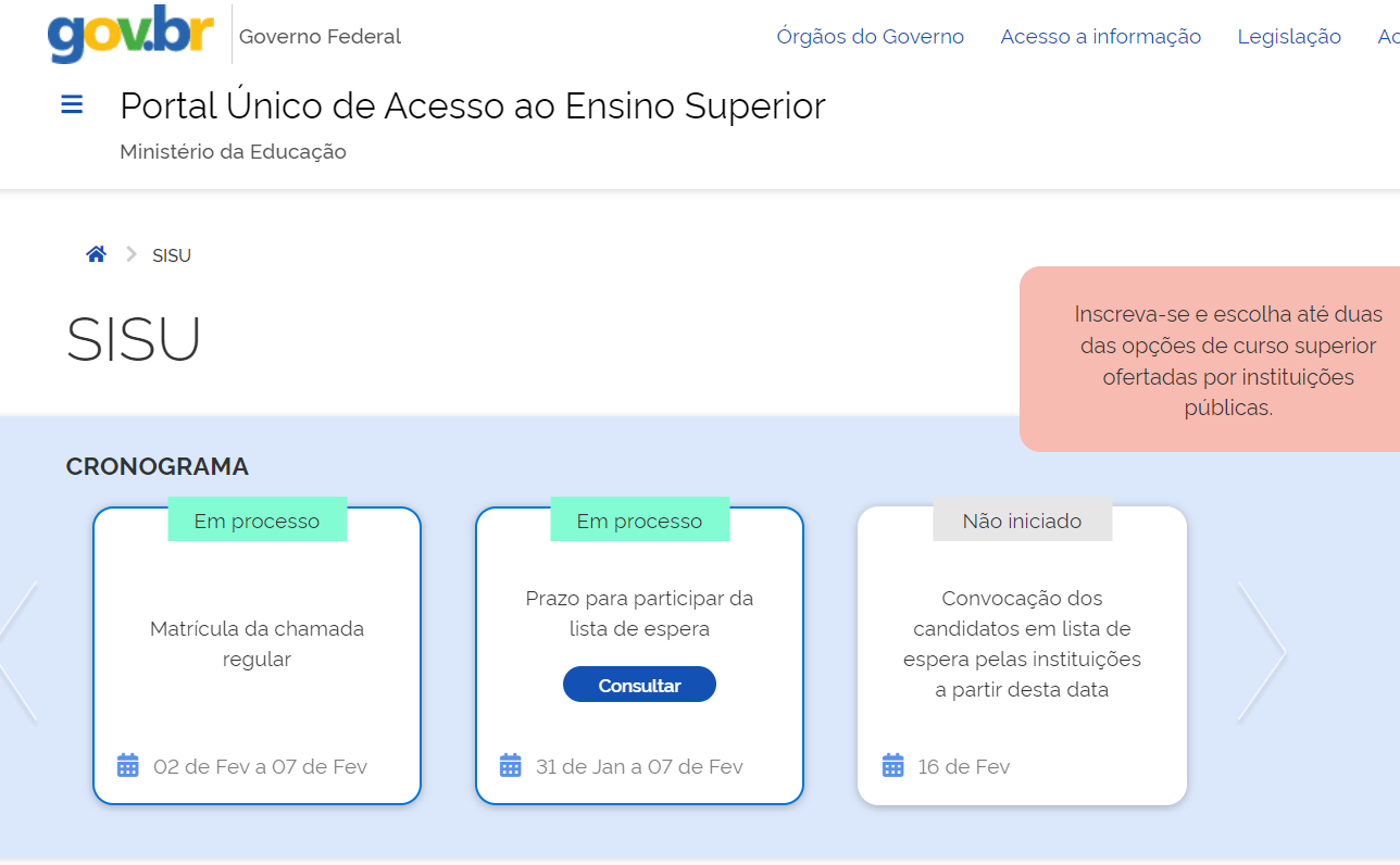 Sisu Selecionados Na Primeira Chamada T M At Quarta Para Fazer A