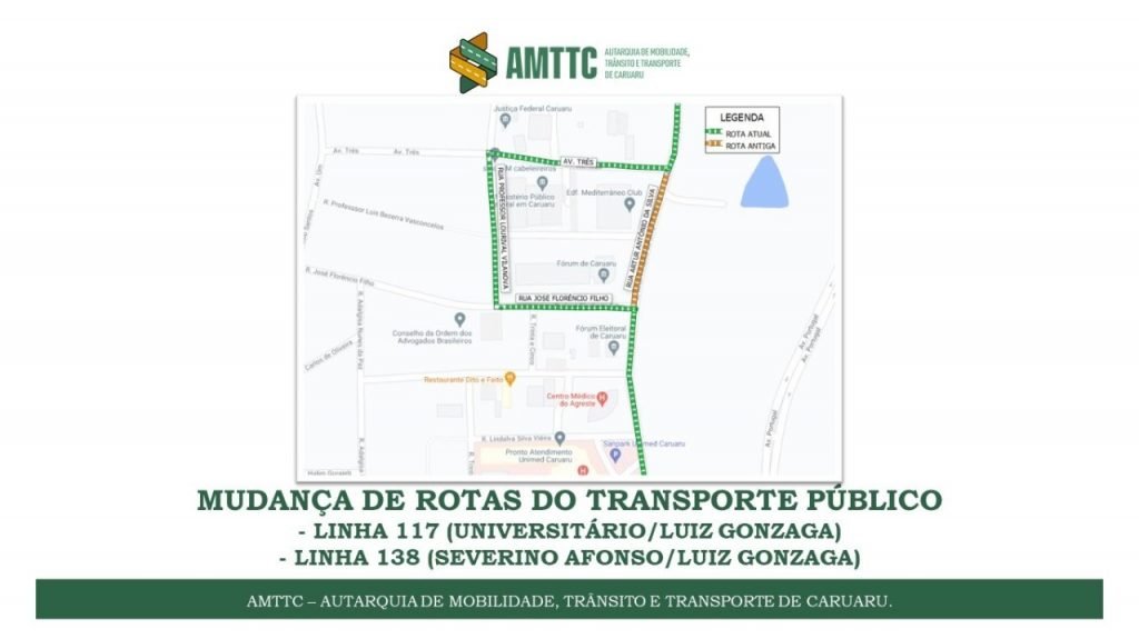 AMTTC divulga mudança de rotas do transporte público no Bairro ...