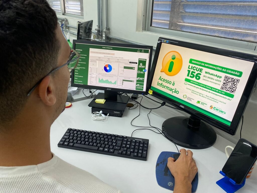 Toda a população pode ter acesso por meio do site Caruaru.pe.gov.br. (Imagem: Divulgação/Ascom)