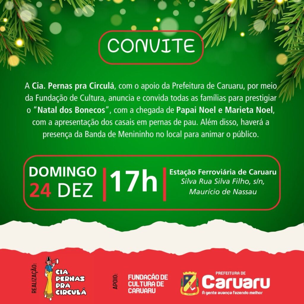 Ação acontece no próximo domingo, véspera de Natal. (Imagem: Divulgação/Ascom)