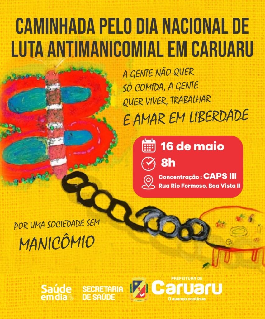 Usuários e profissionais da Rede de Atenção Psicossocial. (Imagem: Divulgação)