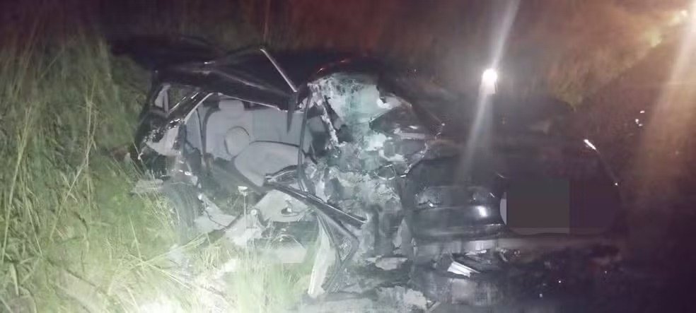 Acidente aconteceu na BR-423. (Imagem: Divulgação/PRF)