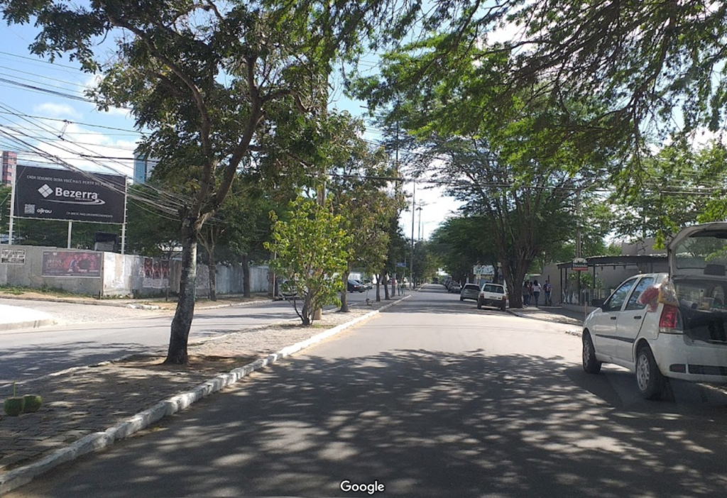 Bloqueio ficará até o fim da obra. (Imagem: Matheus Pereira/GoogleMaps)