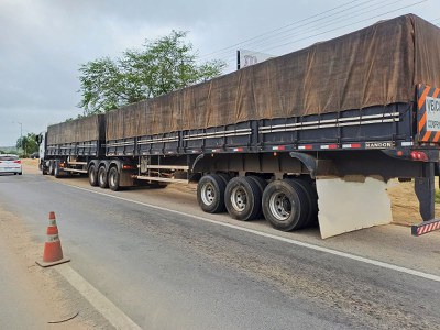 Mercadoria foi encaminhada para a Sefaz. (Imagem: Divulgação/PRF)