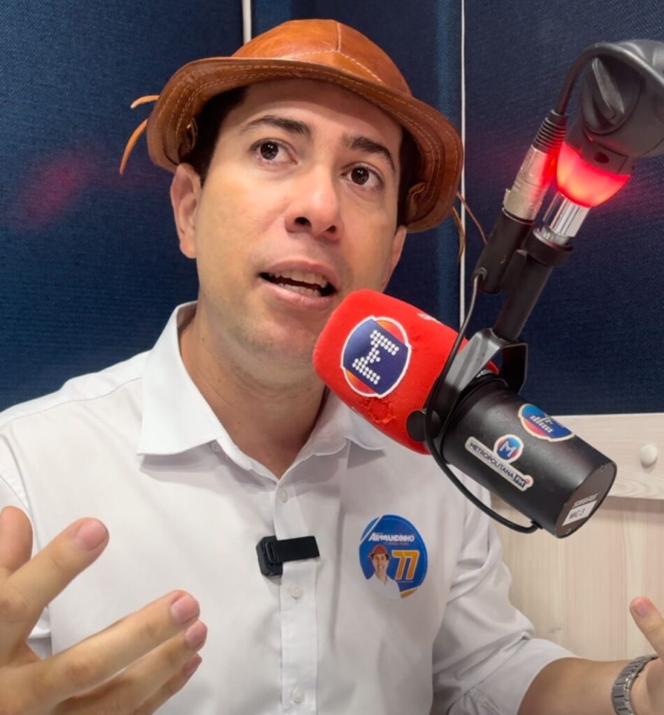 Candidato foi o terceiro convidado. (Imagem: Reprodução/Metropolitana FM)