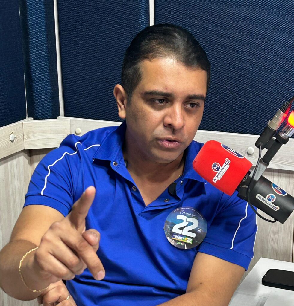 Candidato foi o último convidado na série de entrevistas. (Imagem: Wesley Souza/Metropolitana FM Caruaru)