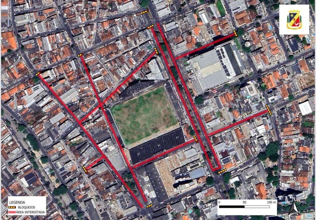 Vias serão liberadas após o término do jogo por volta das 18h. (Imagem: Divulgação/AMC)