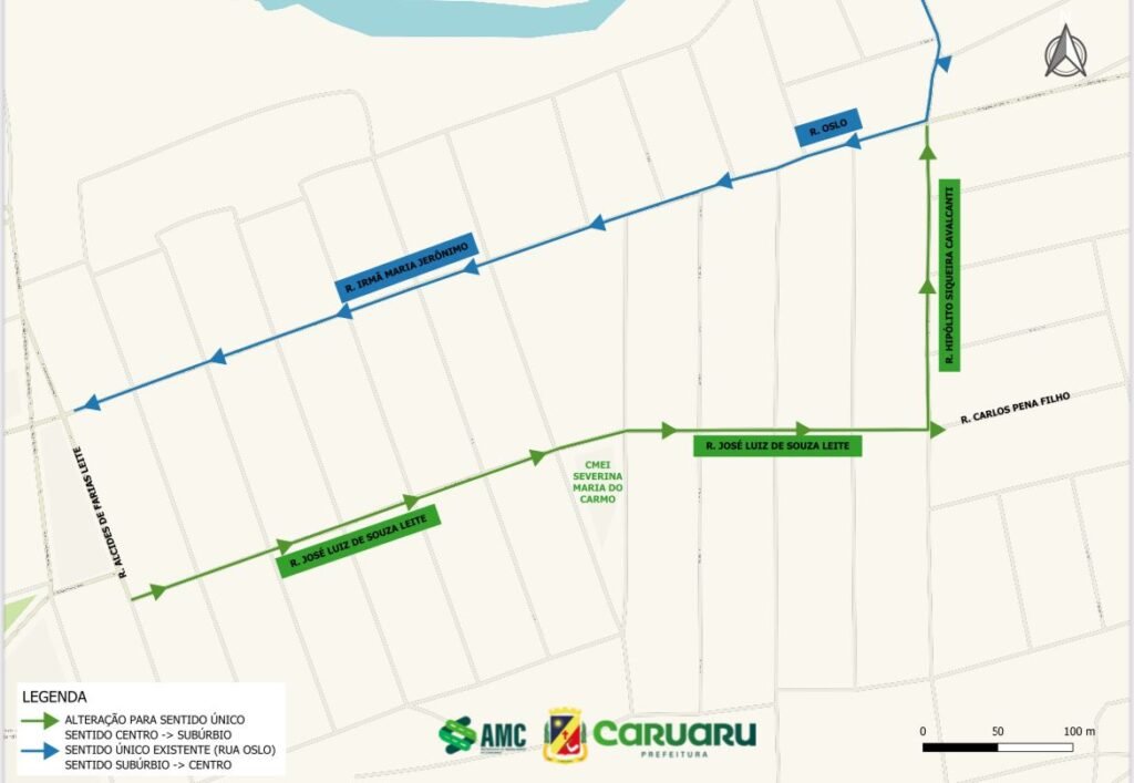 Mudança de tráfego tem como objetivo melhorar a fluidez do trânsito. (Imagem: Divulgação/AMC)