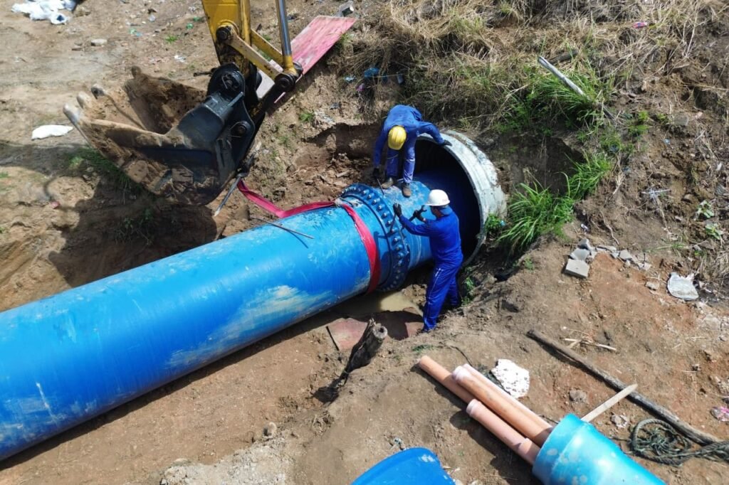 Obra deve passar por outras etapas. (Imagem: Divulgação/Compesa)