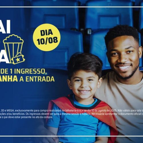 Promoção é válida para este domingo (10). (Imagem: Divulgação/Centerplex)