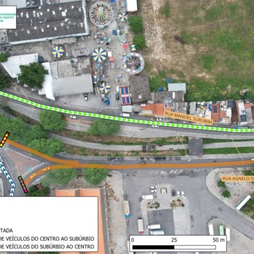 Alteração no fluxo de veículos do local ficará em vigor até o fim das festividades. (Imagem: Divulgação/PMC)