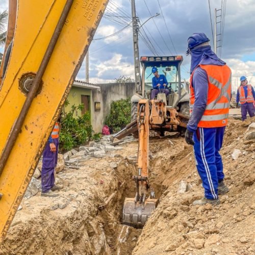 Obras já estão sendo feitas. (Imagem: Divulgação/Compesa)