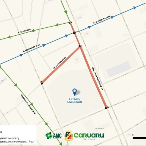 Vias serão liberadas após o término do jogo por volta das 22h. (Imagem: Divulgação/AMC)