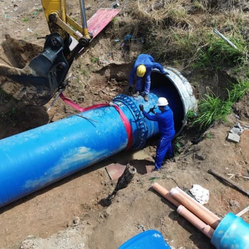 Obra deve passar por outras etapas. (Imagem: Divulgação/Compesa)