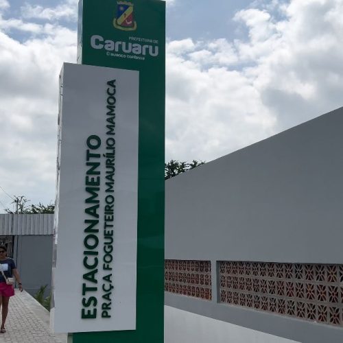 Espaço conta com mais de 200 vagas para veículos. (Imagem: Repórter Wesley Souza/MetropolitanaFM)