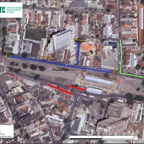 Ruas serão liberadas no sábado (16). (Imagem: Divulgação/AMTTC)